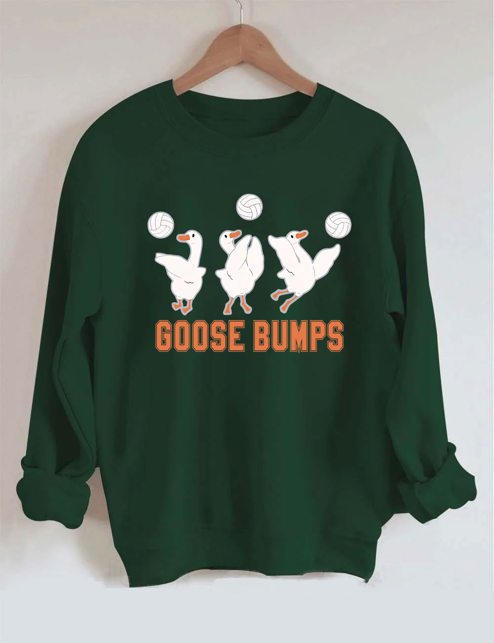 Goose Bumps Funny Volleyball Sweatshirt