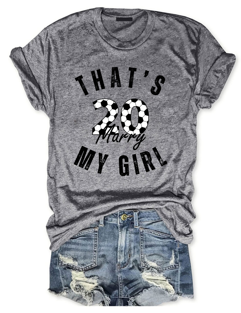 Custom That's My Girl Football T-shirt
