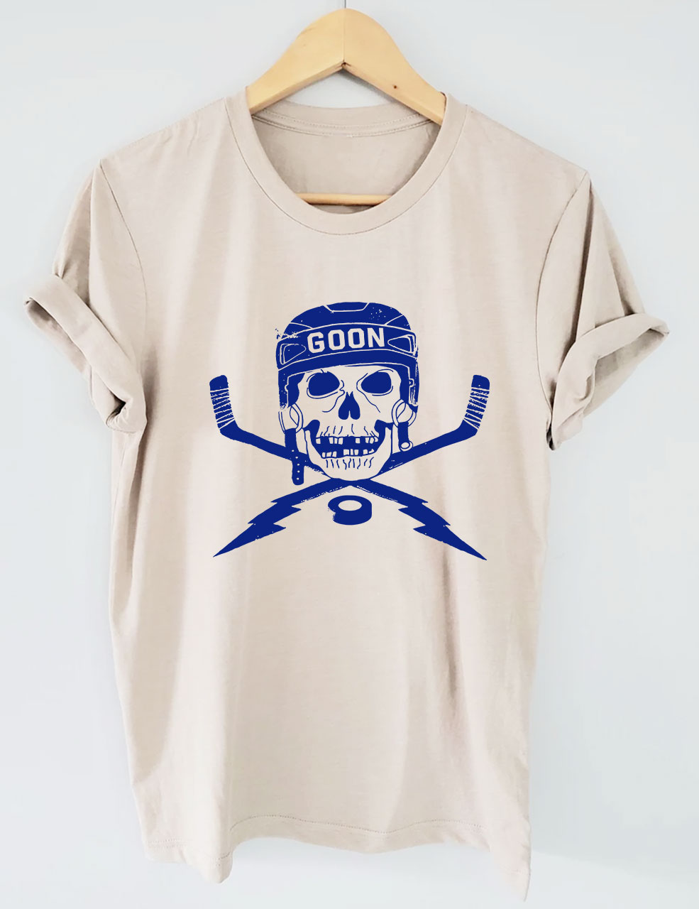 Cool Skull Hockey Funny T-shirt
