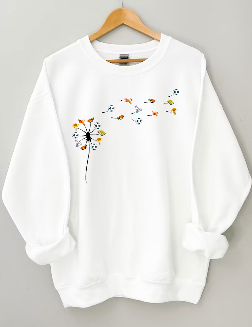 Soccer Dandelion Funny Sweatshirt