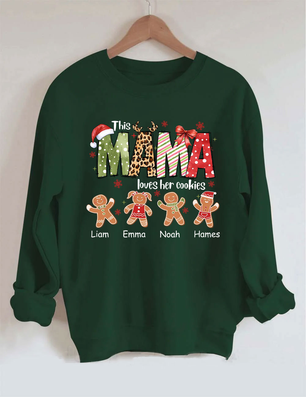 Custom This Mama Loves Her Cookies Christmas Sweatshirt