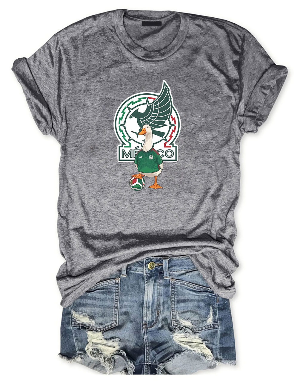 Mexico Soccer World Cup Merlin The Duck T-Shirt
