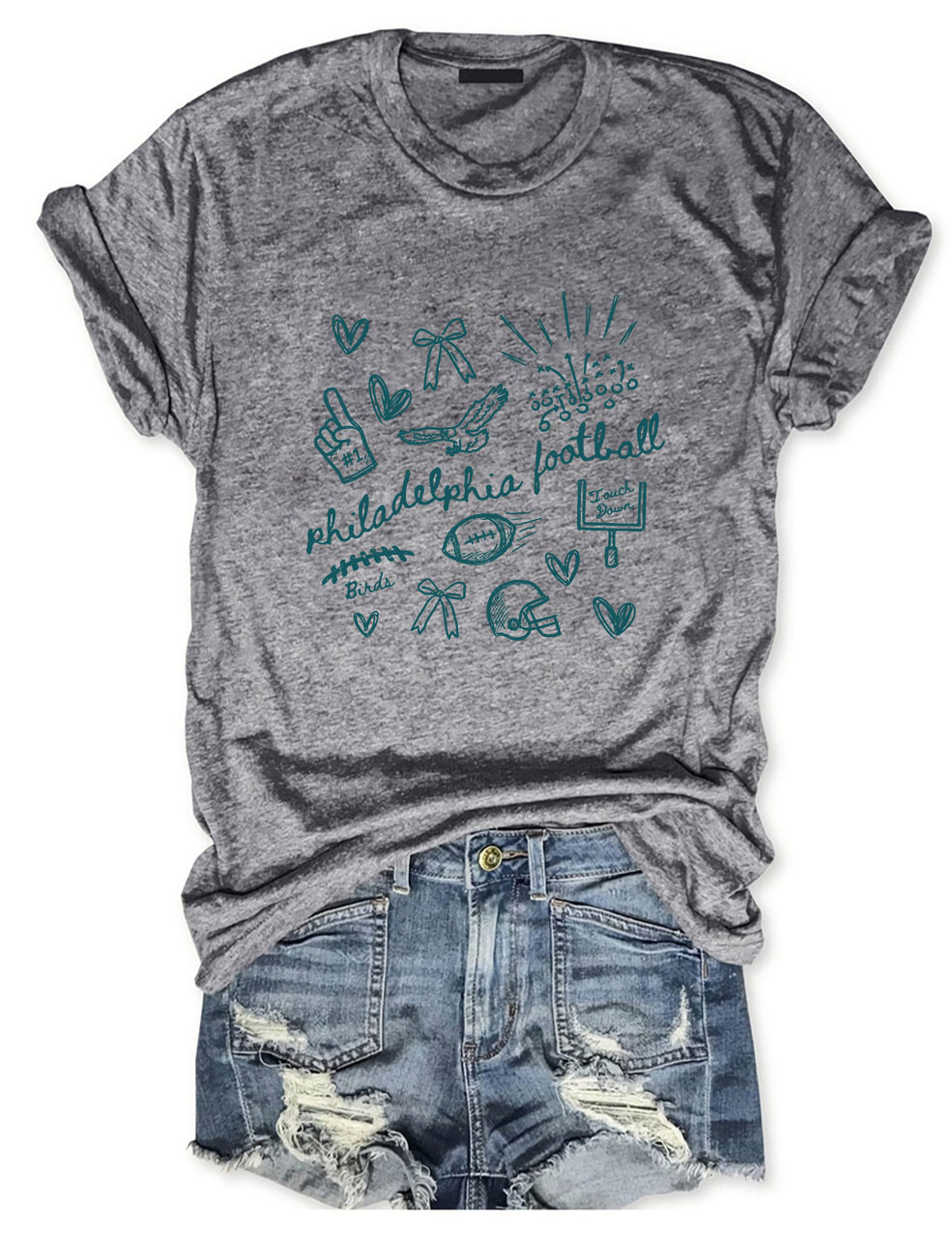 Trendy Philadelphia Football T-Shirt