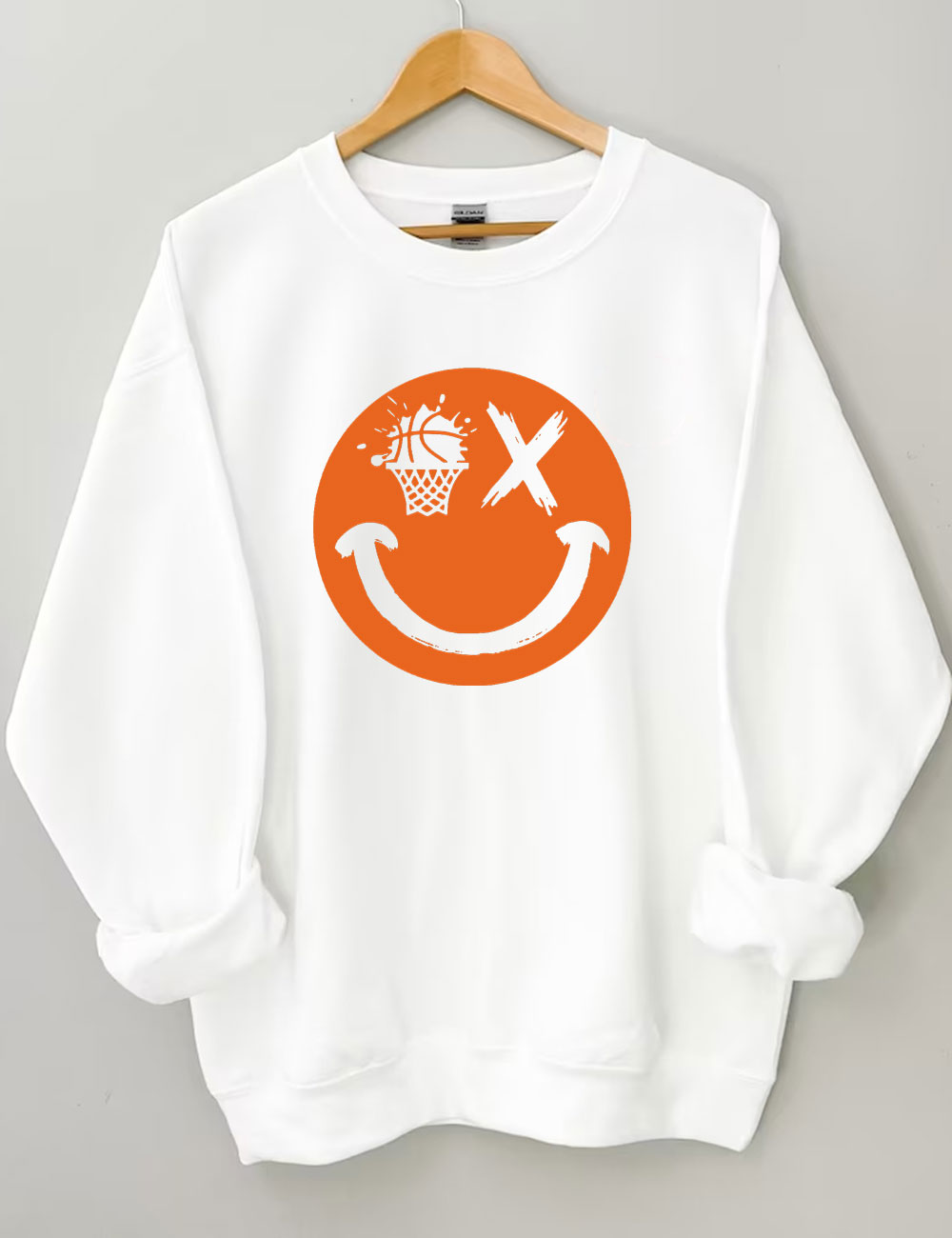 Basketball Smiling face Sweatshirt