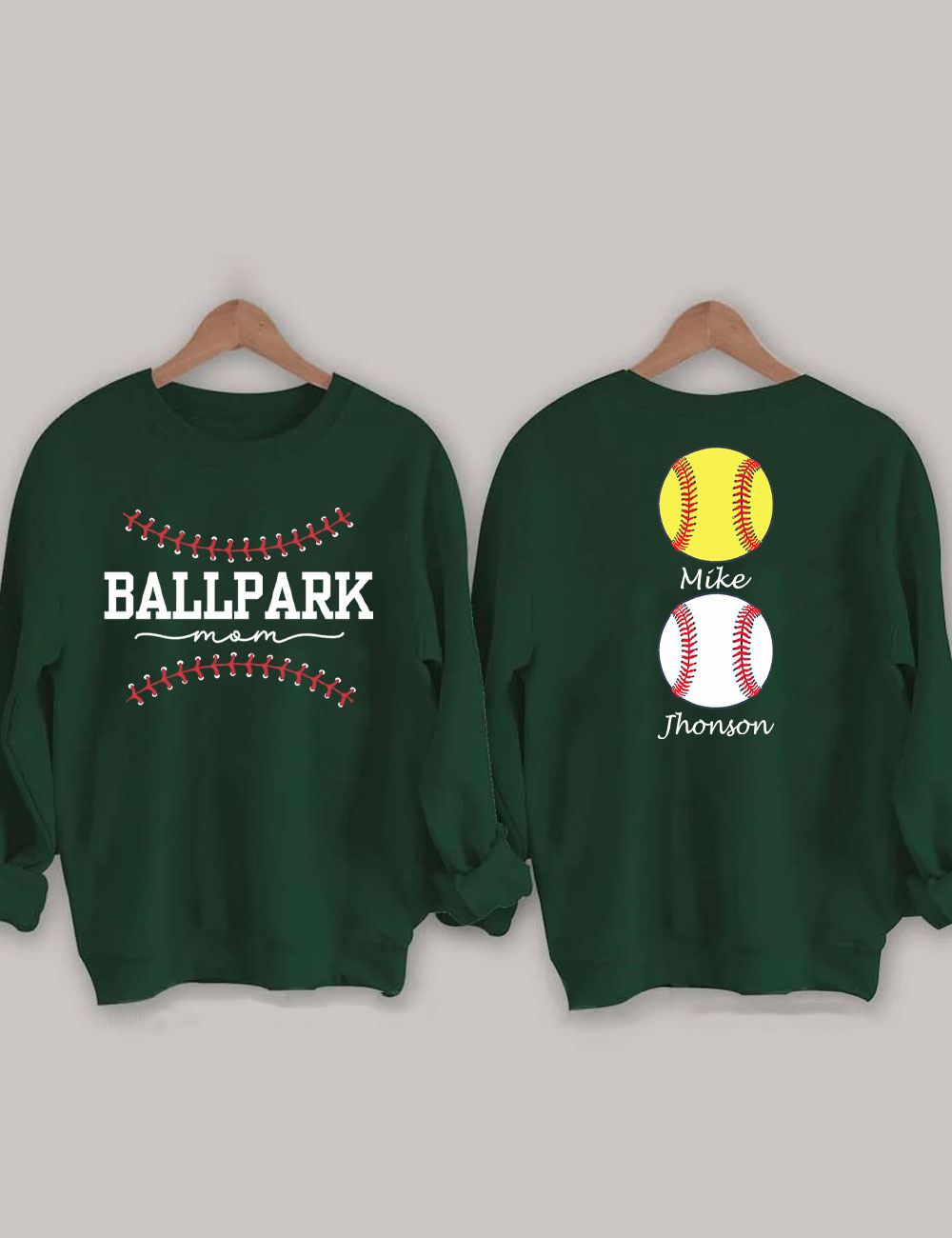 Custom Ballpark Mom Sweatshirt