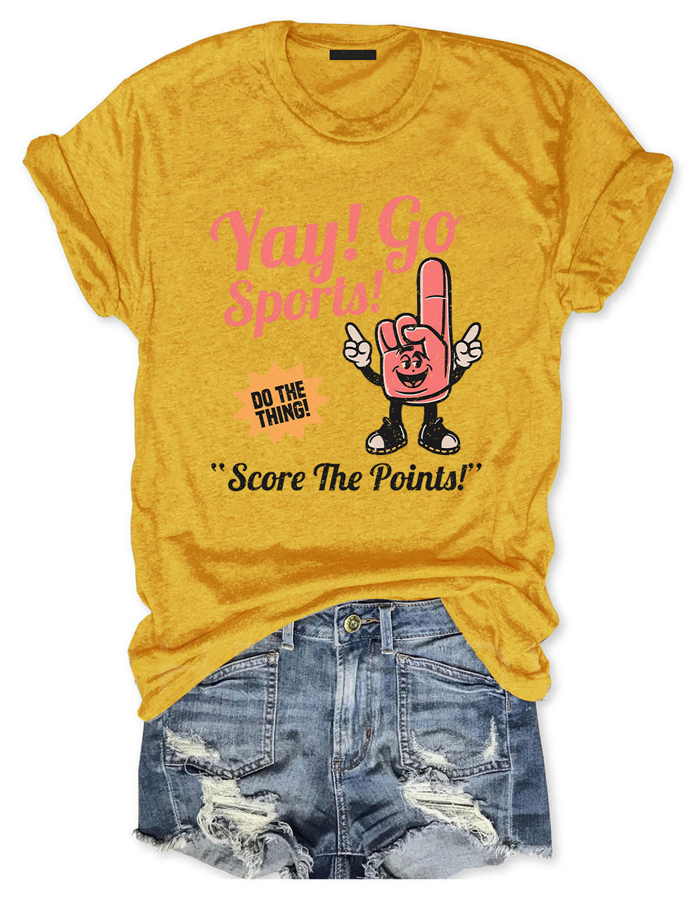 Yay! Go Sport Score The Points! Baseball Player T-Shirt