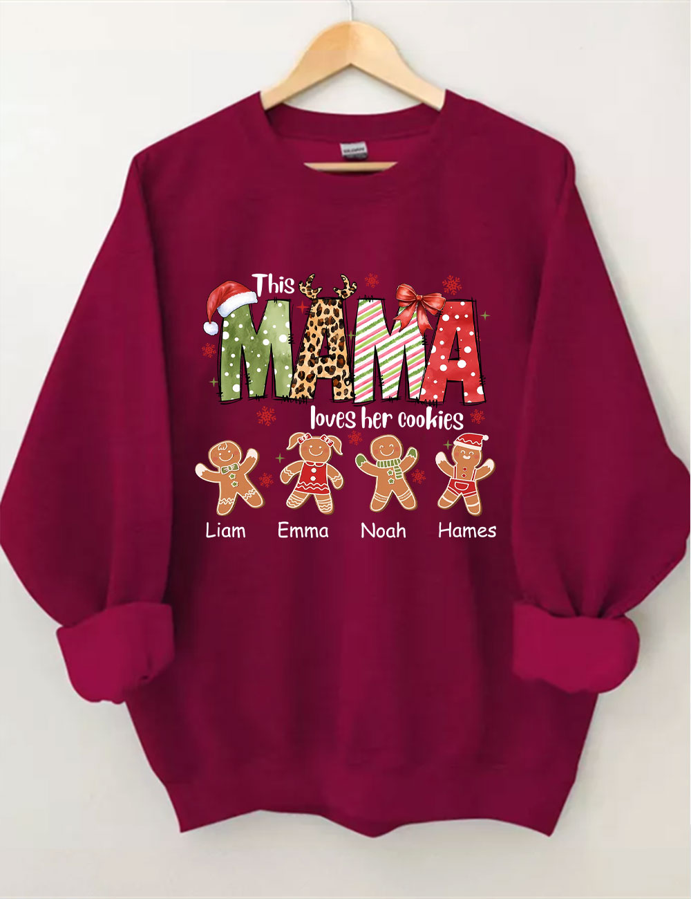 Custom This Mama Loves Her Cookies Christmas Sweatshirt