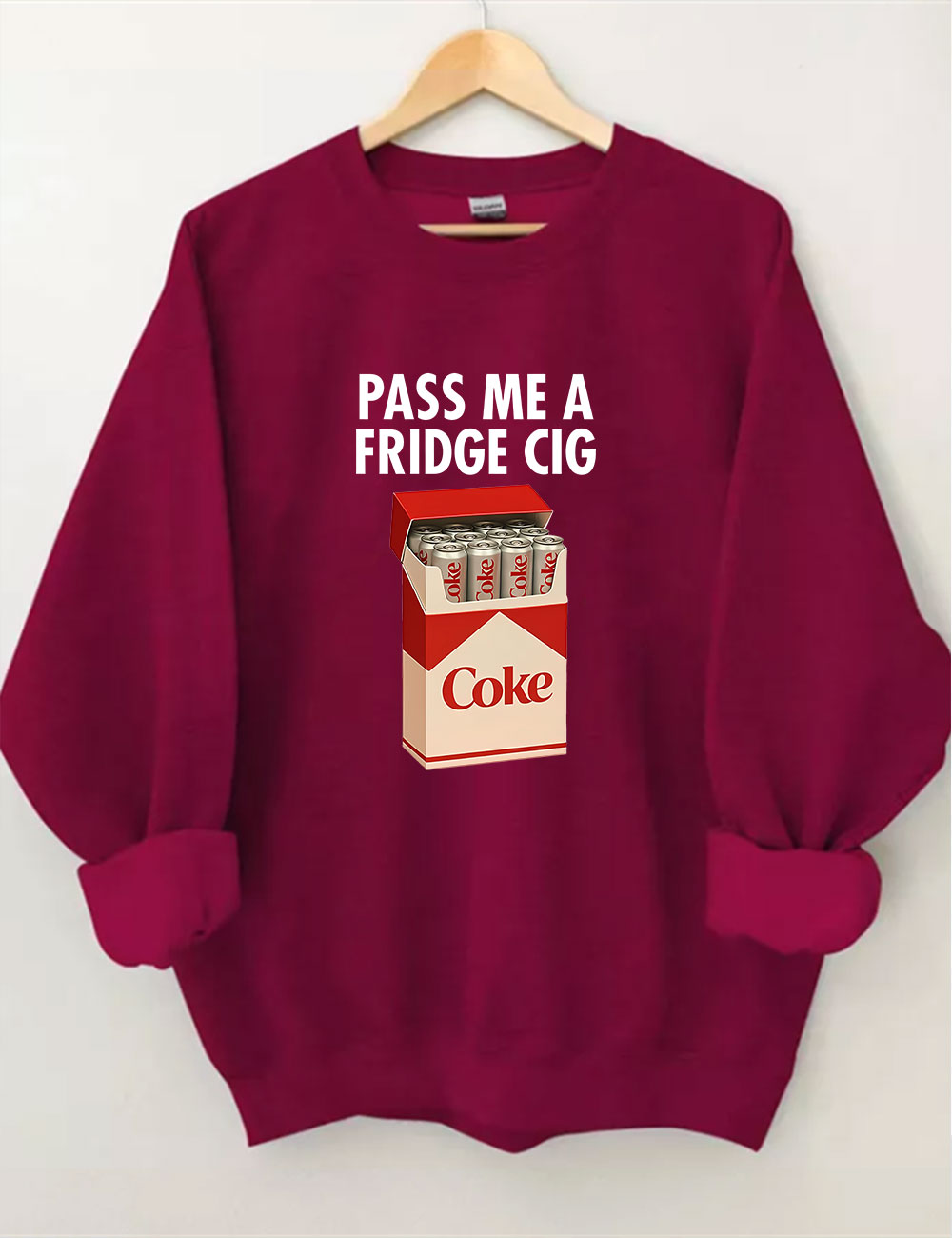 Fridge Coke Meme I Need A Coke Funny Sweatshirt