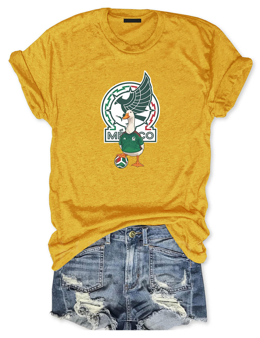 Mexico Soccer World Cup Merlin The Duck T-Shirt