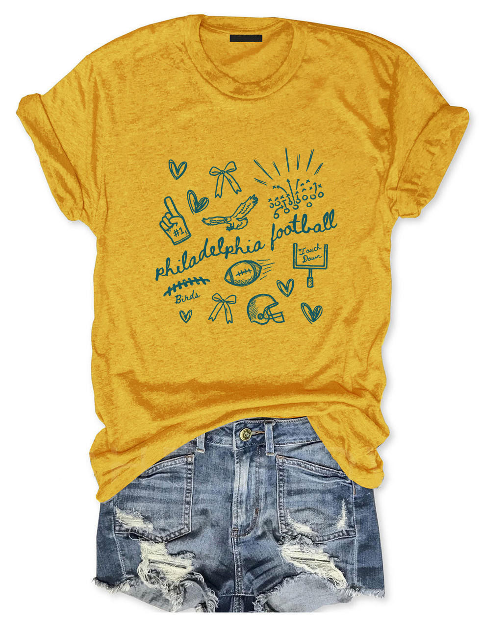 Trendy Philadelphia Football T-Shirt