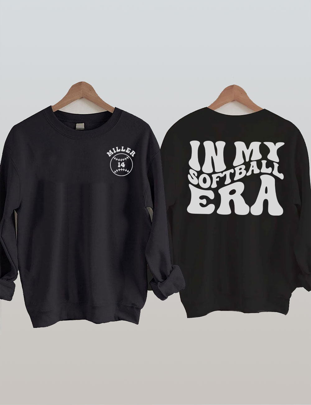 In My Softball Mom Era  Custom Sweatshirt