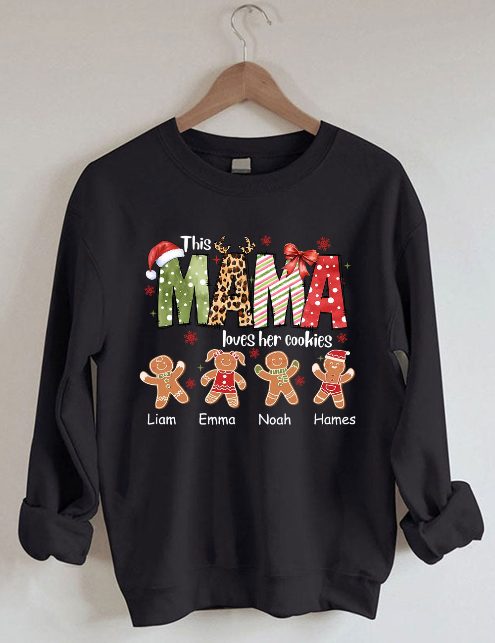 Custom This Mama Loves Her Cookies Christmas Sweatshirt