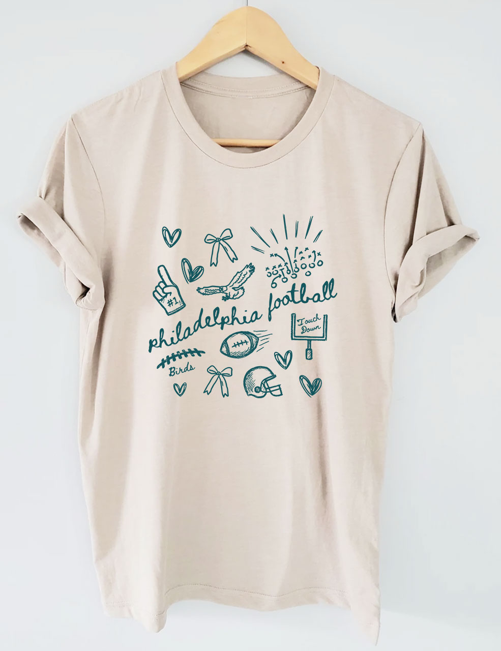 Trendy Philadelphia Football T-Shirt