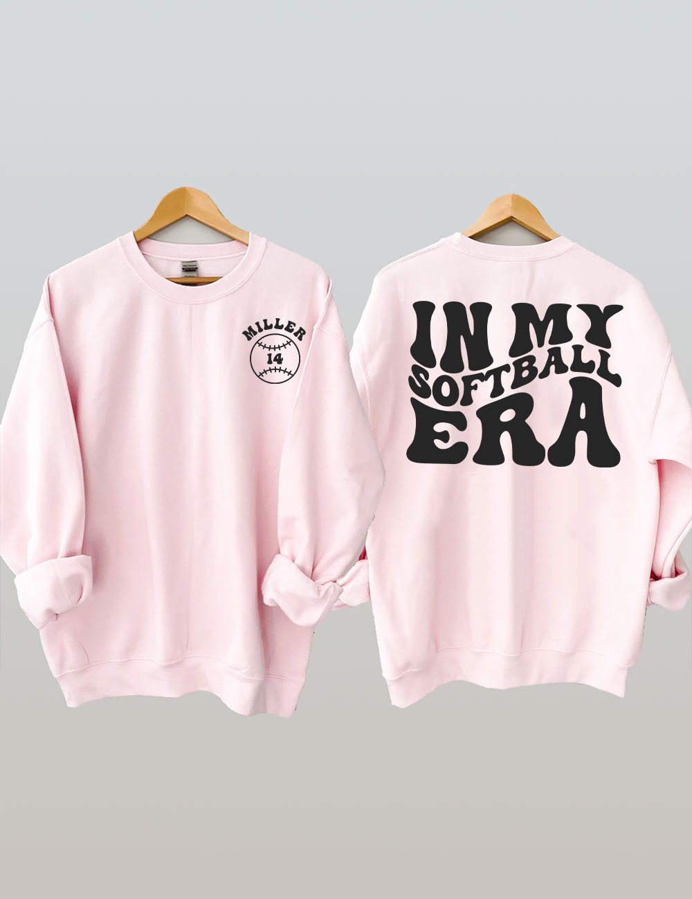 In My Softball Mom Era  Custom Sweatshirt