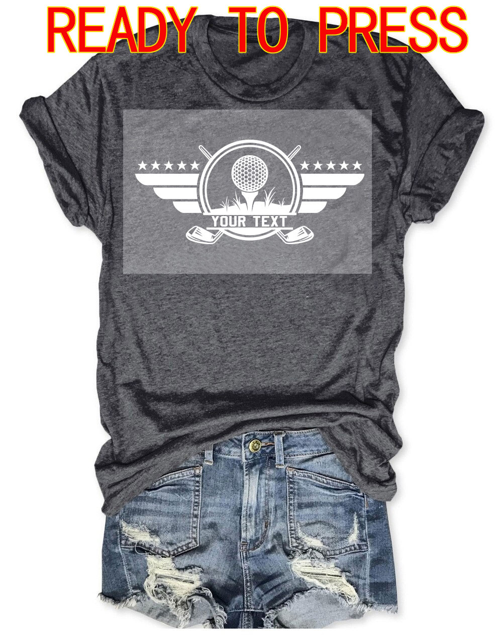 Golf Custom DTF Heat Transfer