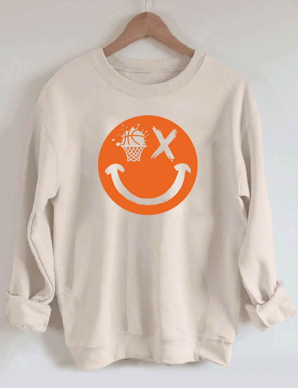 Basketball Smiling face Sweatshirt