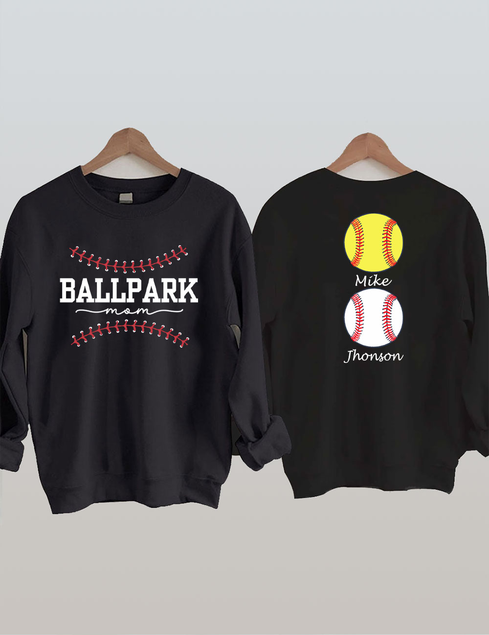 Custom Ballpark Mom Sweatshirt