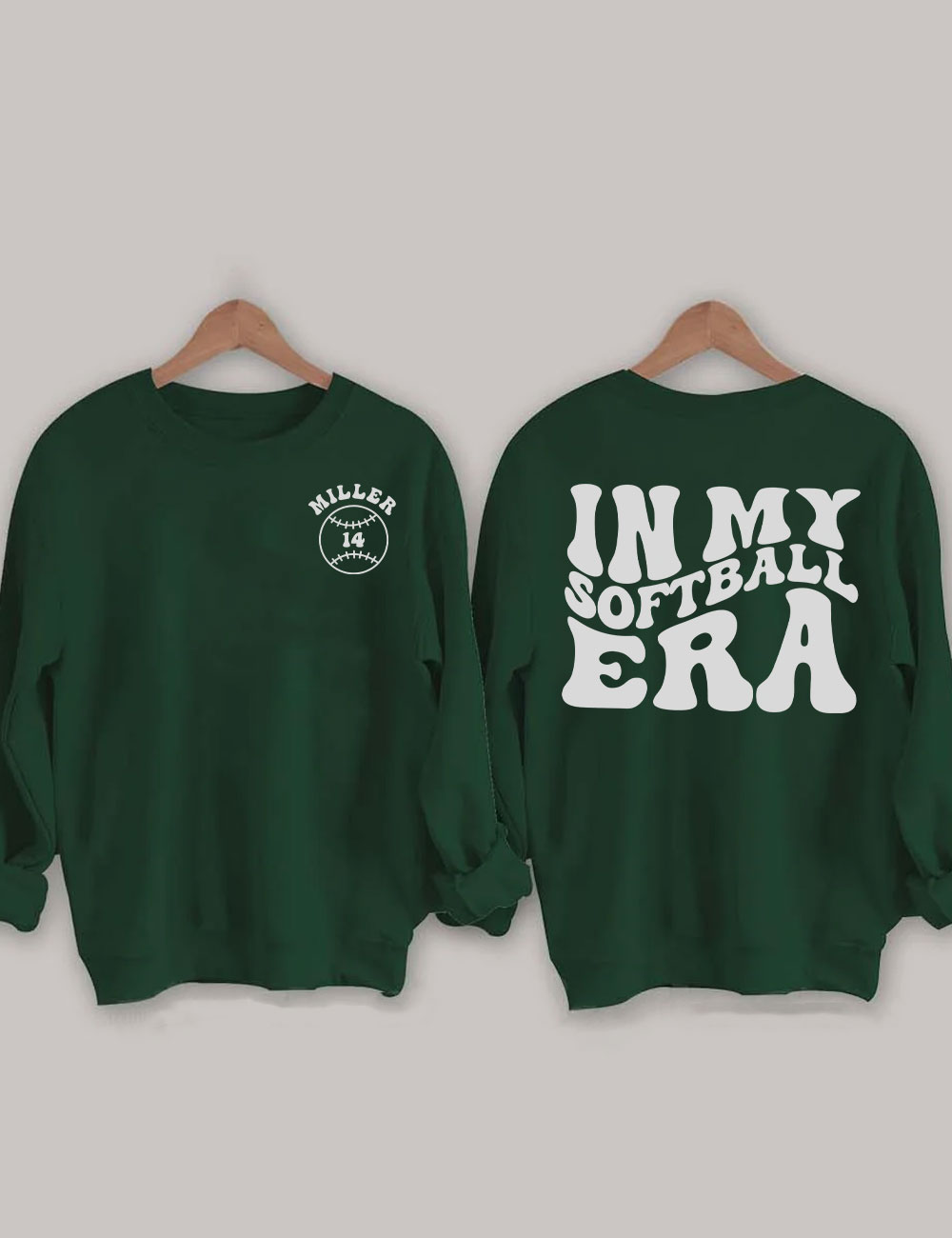In My Softball Mom Era  Custom Sweatshirt