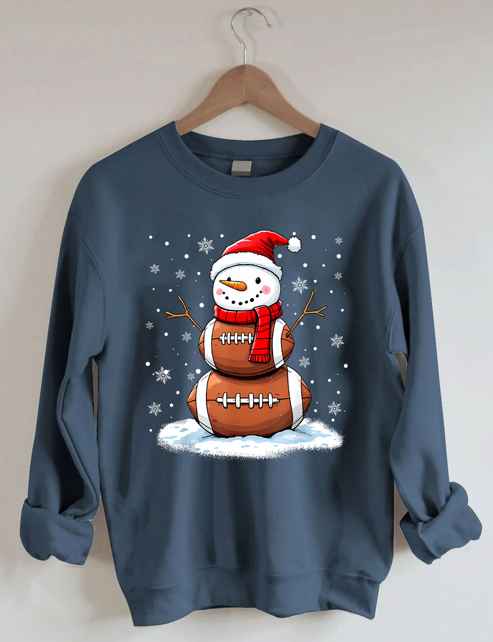 Football Christmas Snowman Sweatshirt