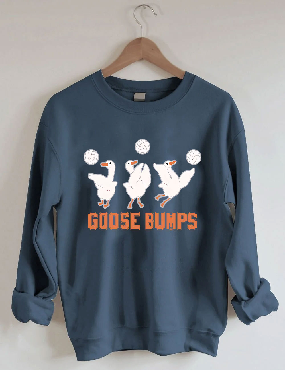 Goose Bumps Funny Volleyball Sweatshirt