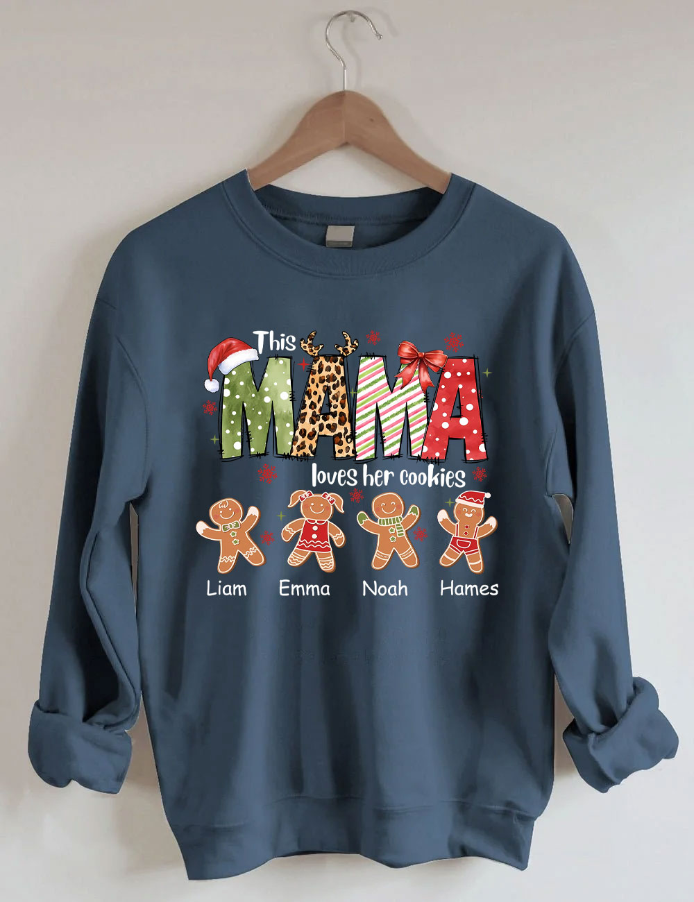 Custom This Mama Loves Her Cookies Christmas Sweatshirt