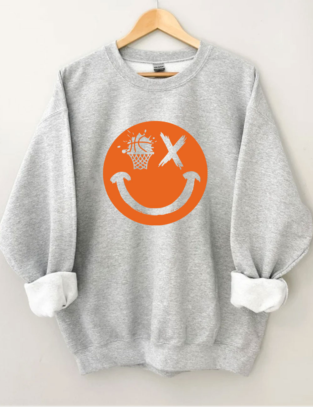 Basketball Smiling face Sweatshirt