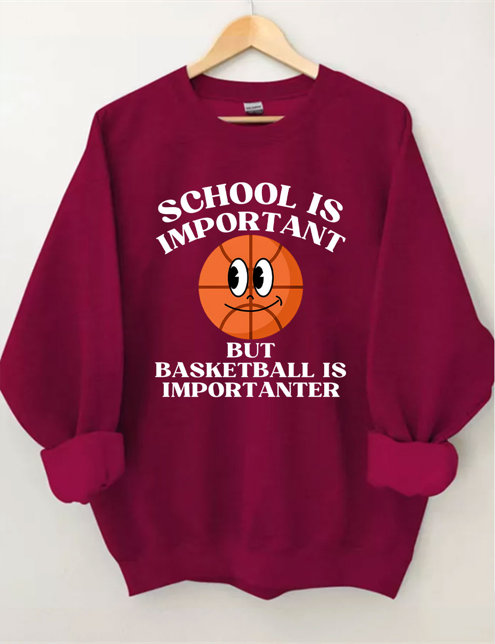 School is Important But Basketball is Importanter Sweatshirt