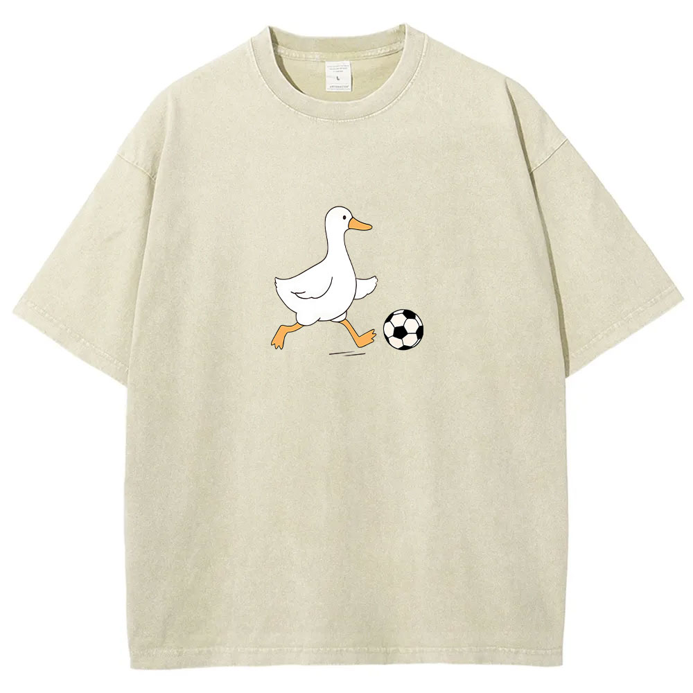Soccer Player Soccer Goose Washed T-shirt