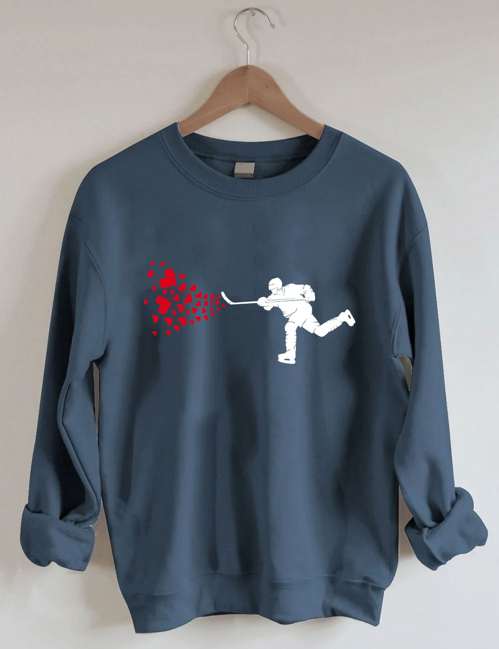 Ice Hockey HeartsSweatshirt