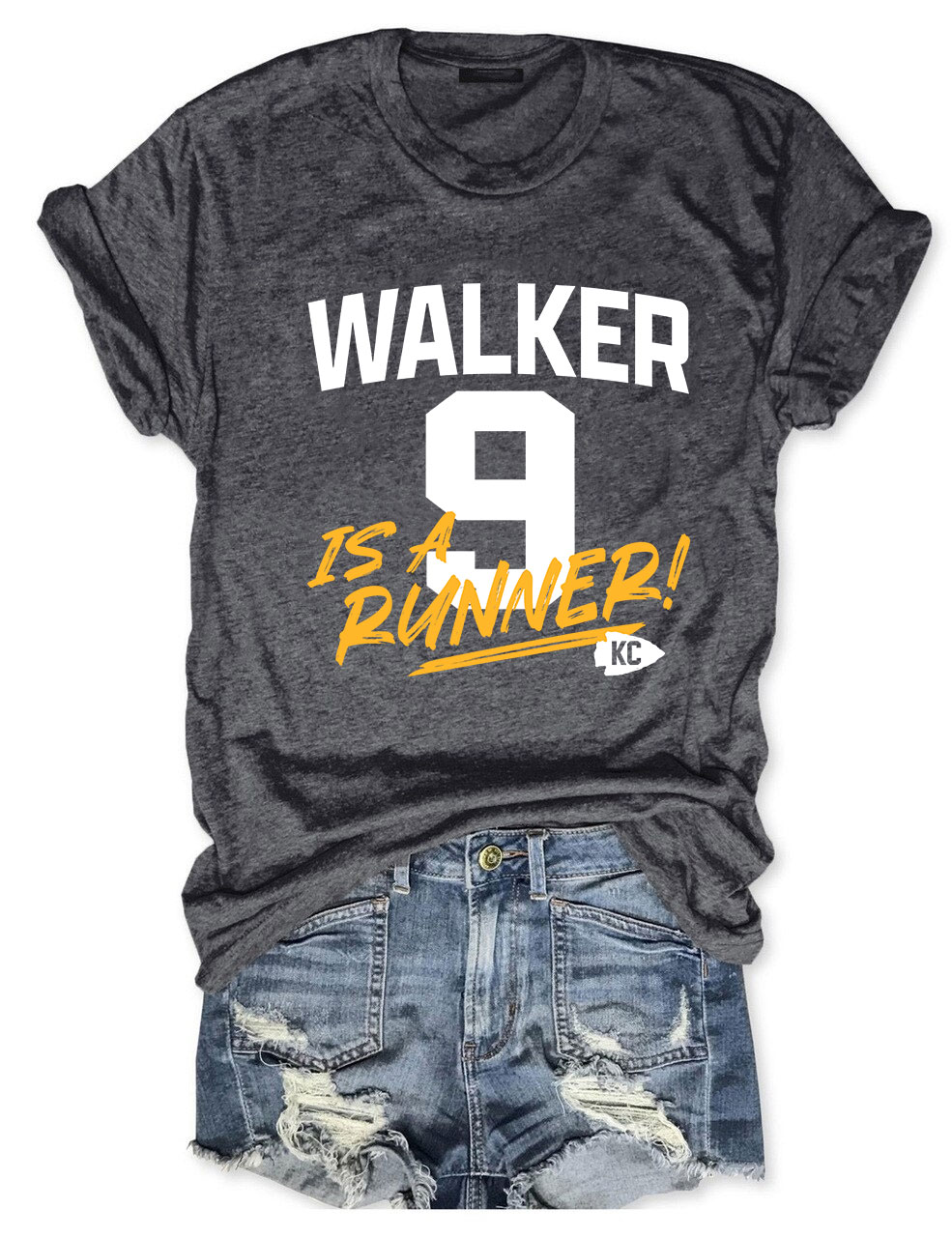 K9 Chiefs Football  Cute GhostWalker is a Runner T-Shirt