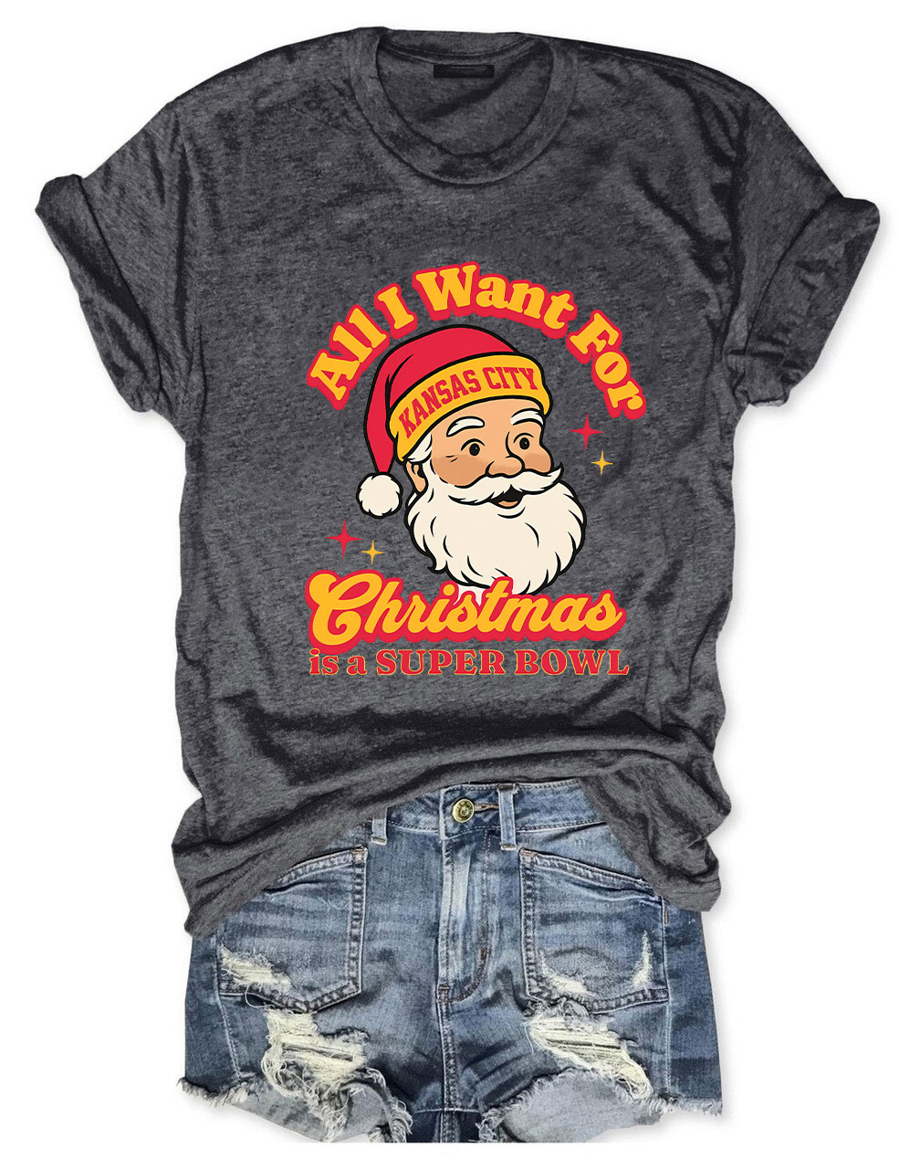 Kansas City Football Christmas T-Shirt