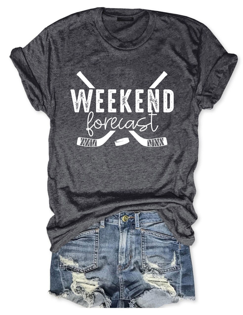 Weekend Forecast Hockey T-shirt