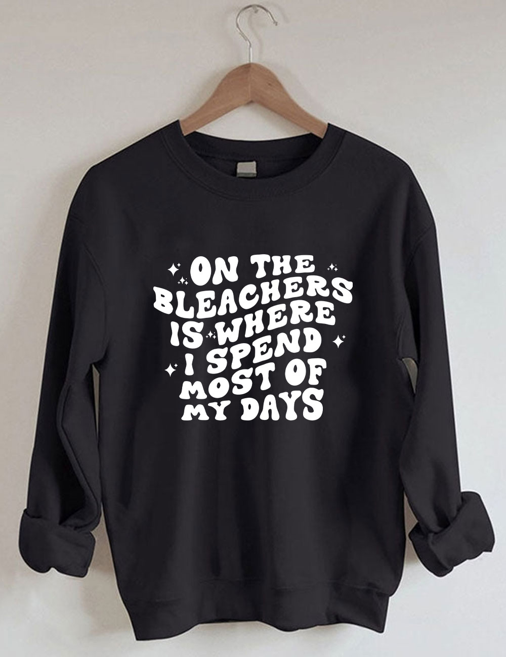 On The Bleachers Funny Basketball Sweatshirt