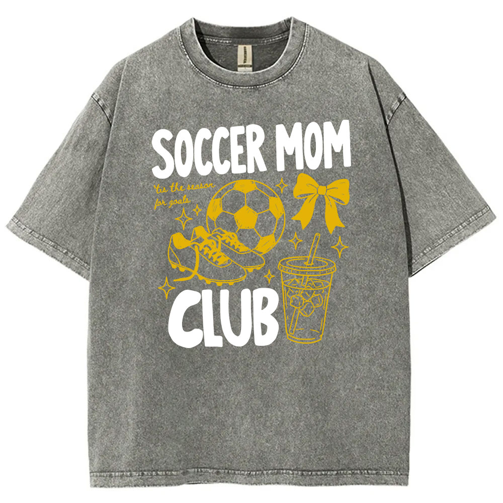 Soccer Moms Club Washed T-shirt