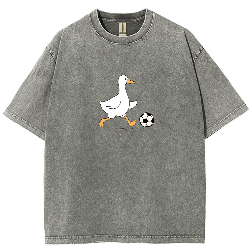 Soccer Player Soccer Goose Washed T-shirt
