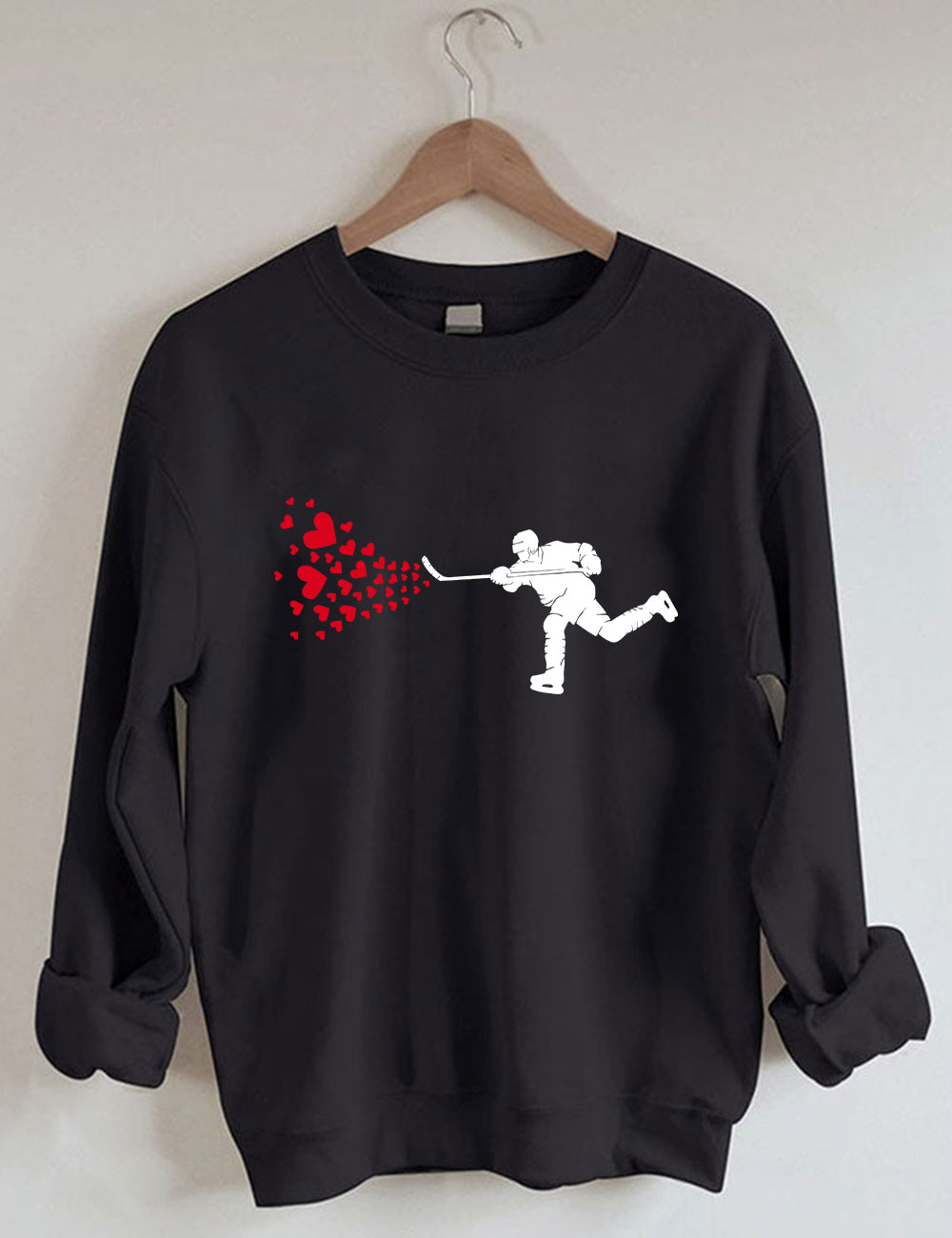 Ice Hockey HeartsSweatshirt