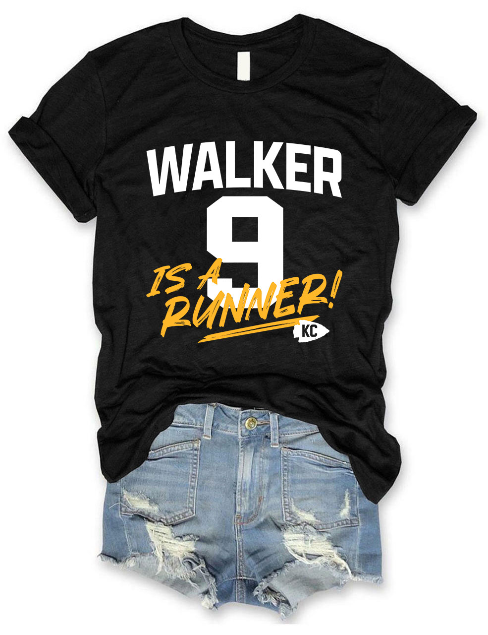 K9 Chiefs Football  Cute GhostWalker is a Runner T-Shirt