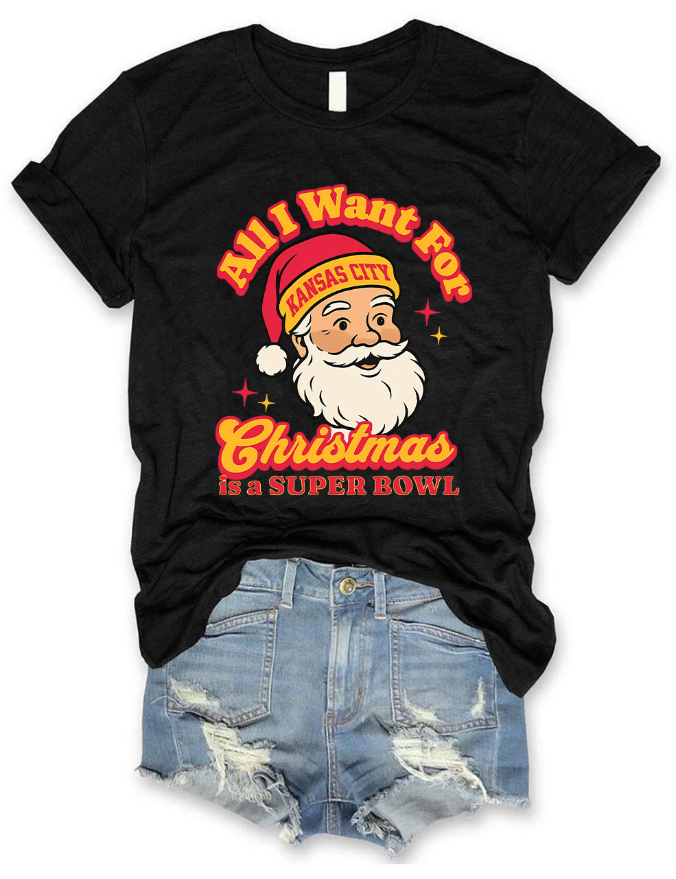 Kansas City Football Christmas T-Shirt