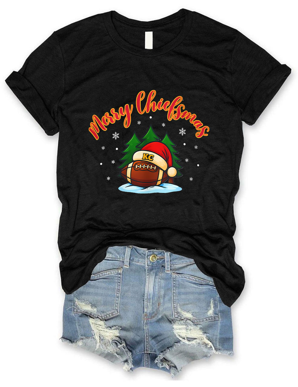 Merry Chiefsmas Kansas City Football T-Shirt