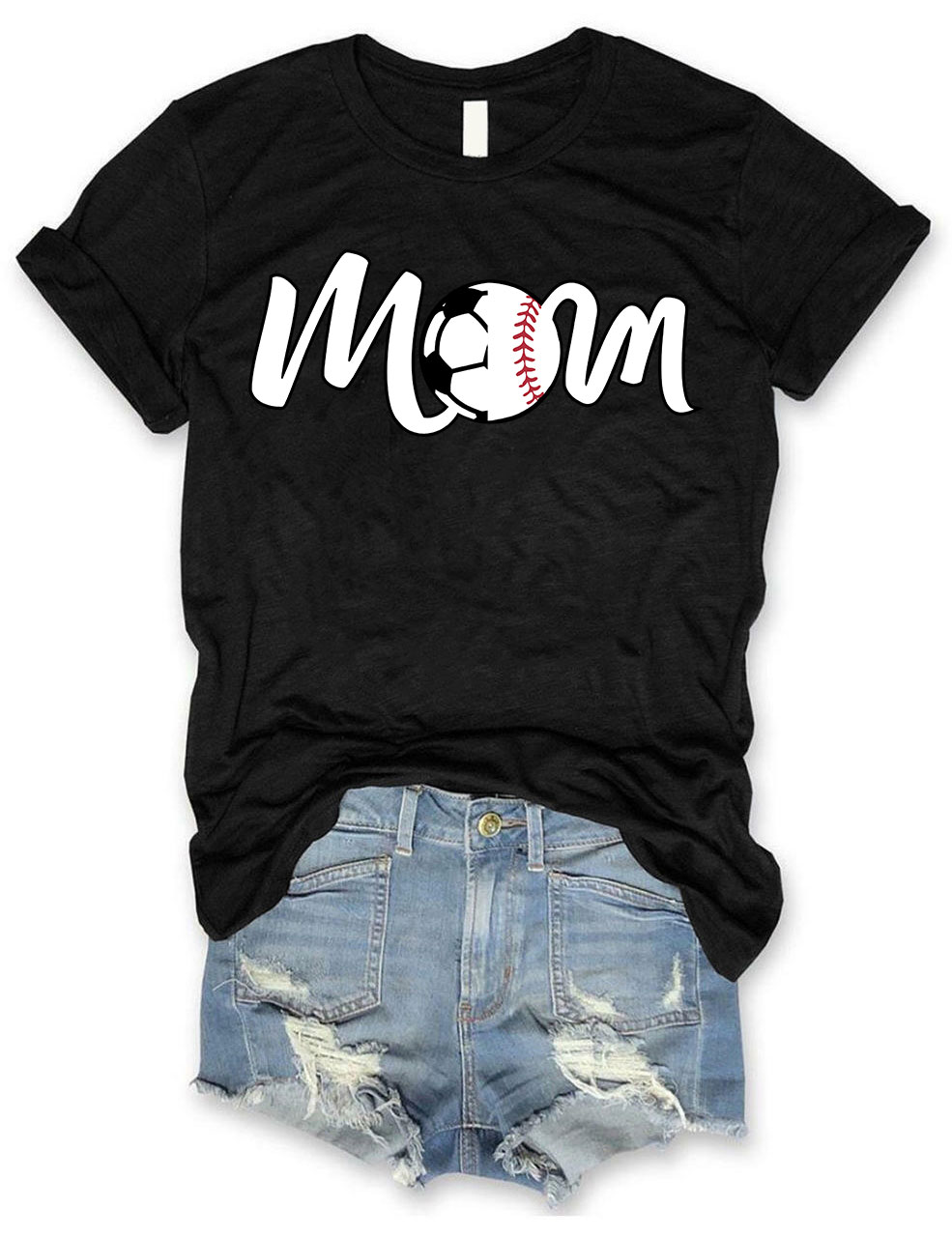Soccer and Baseball Mom T-shirt