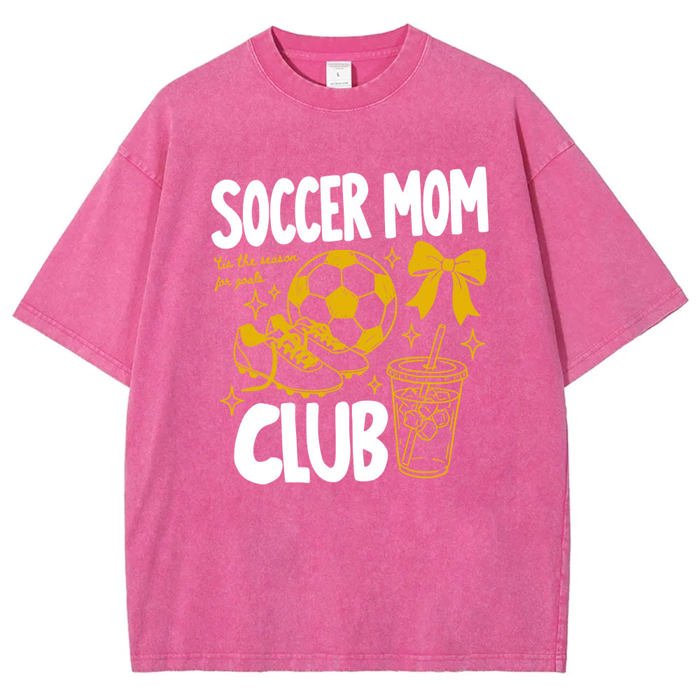 Soccer Moms Club Washed T-shirt