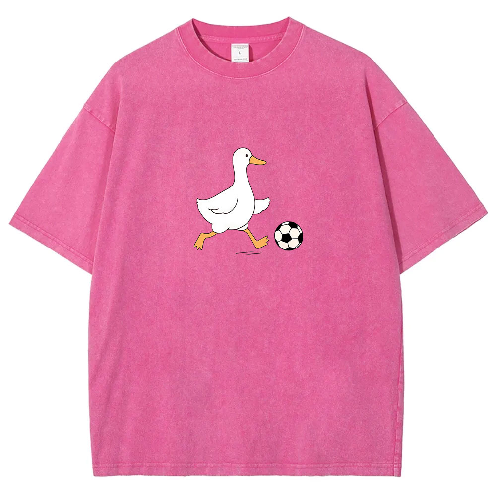 Soccer Player Soccer Goose Washed T-shirt