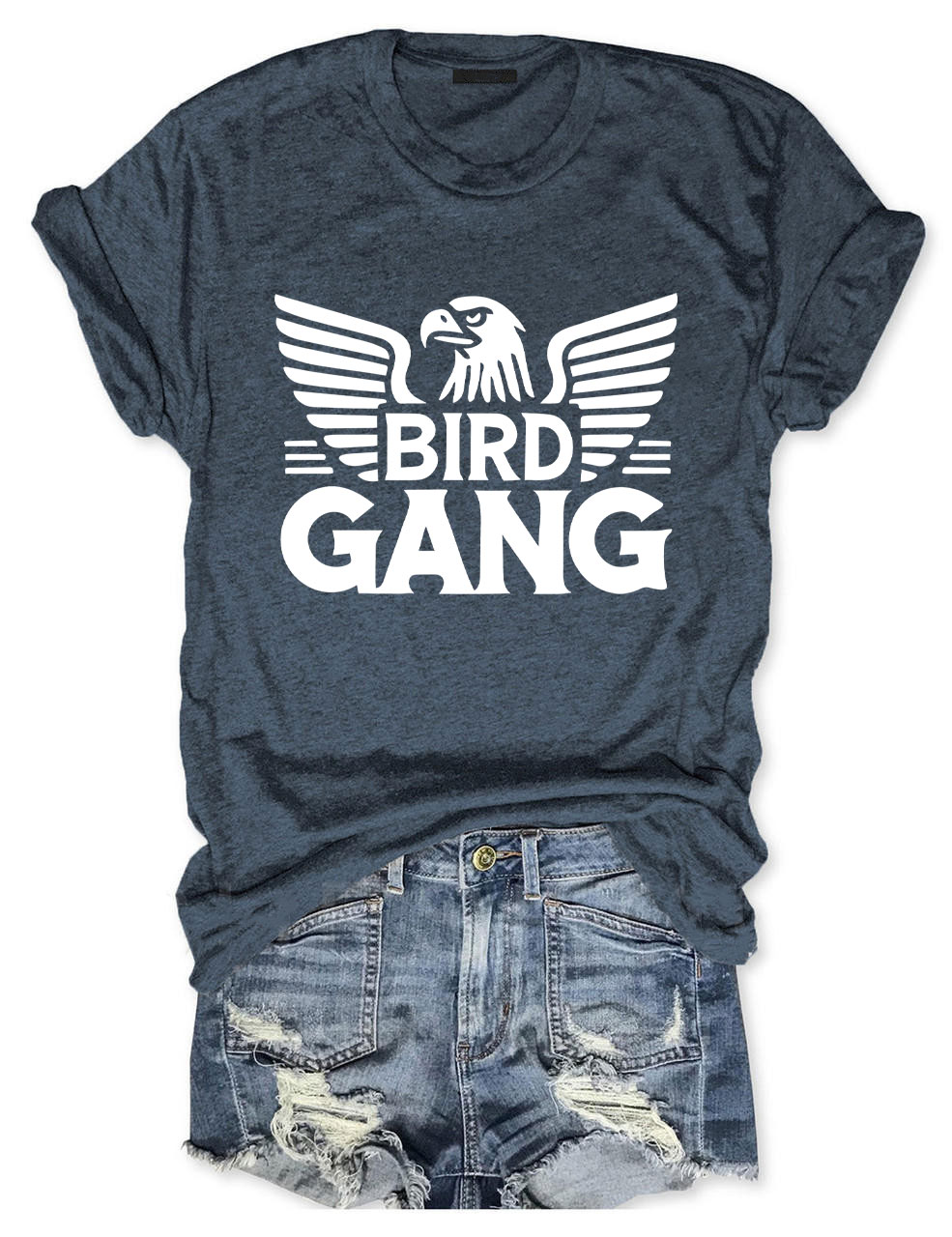 Bird Gang Eagle Football T-Shirt