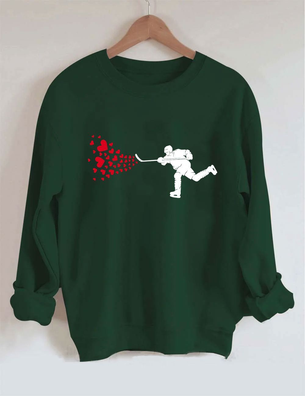 Ice Hockey HeartsSweatshirt