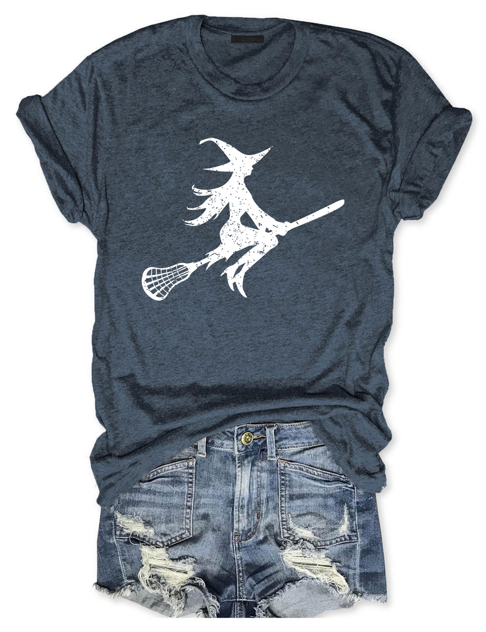 Sorta Spooky Witch Lacrosse T-shirt