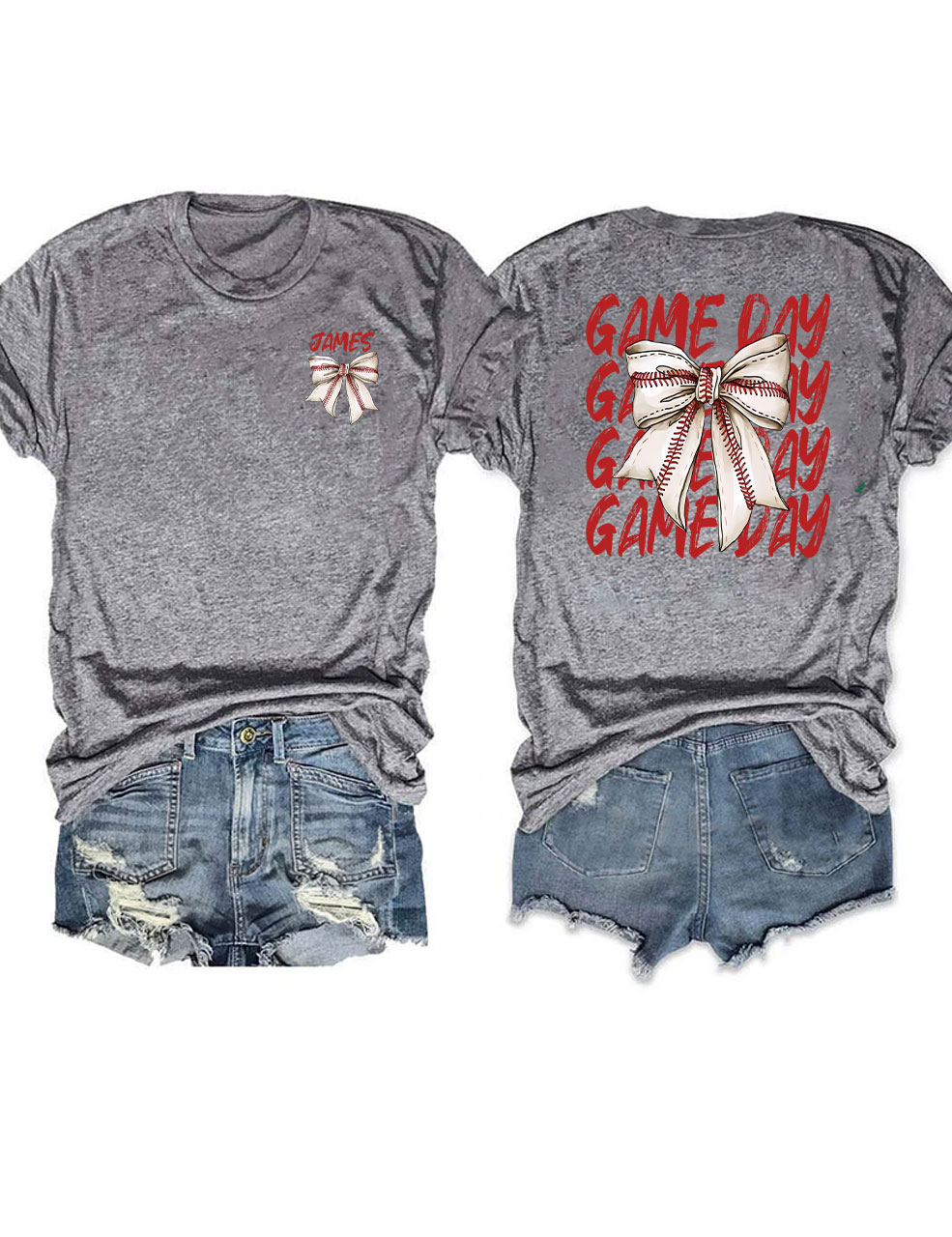 Custom Baseball Game Day T-Shirt