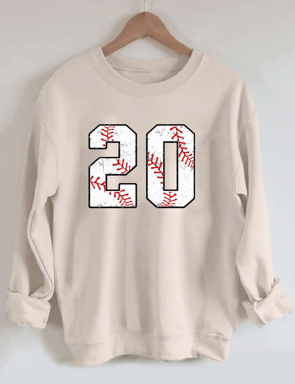 Baseball Customized Number Sweatshirt