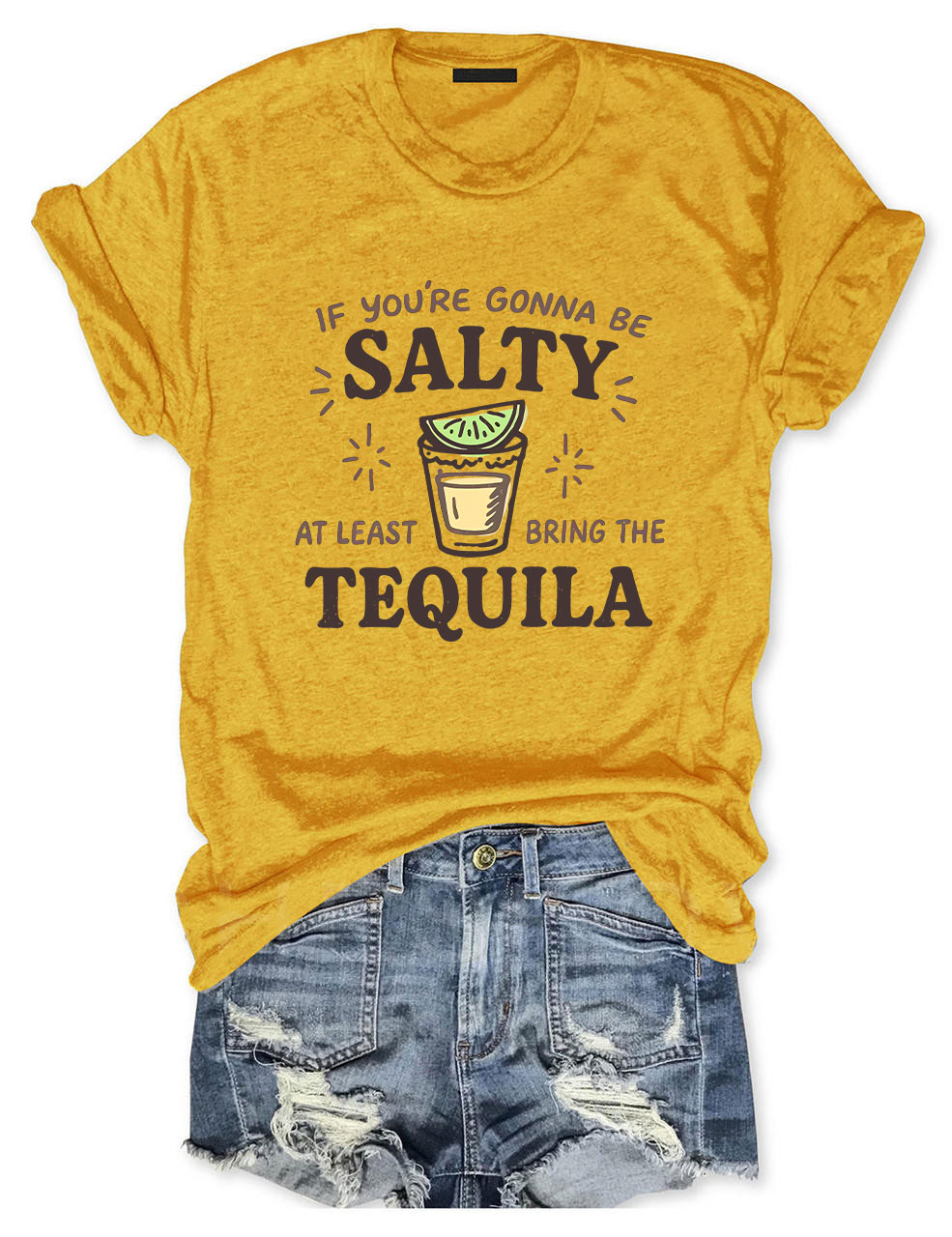 Salty Tequila Funny T-Shirt