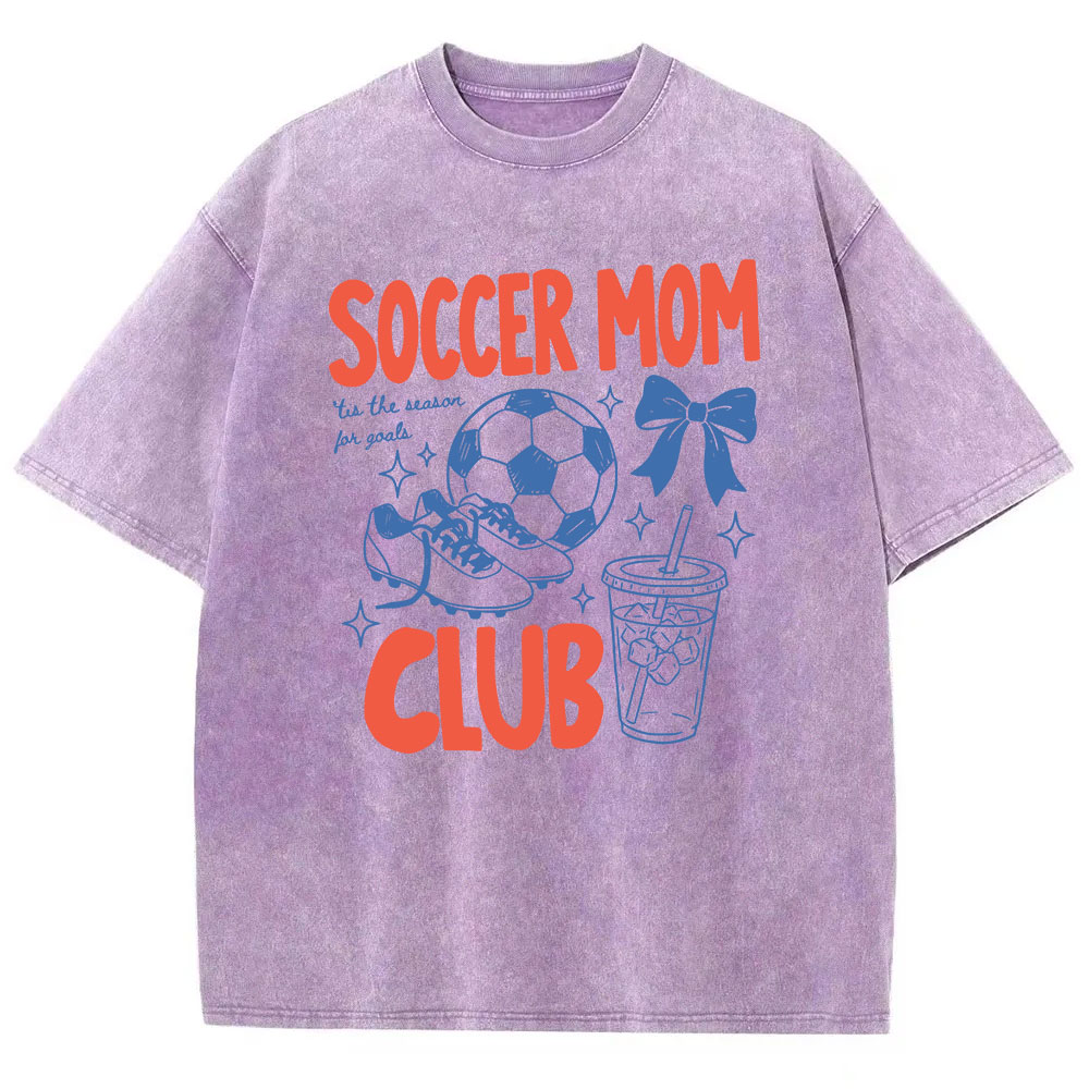 Soccer Moms Club Washed T-shirt