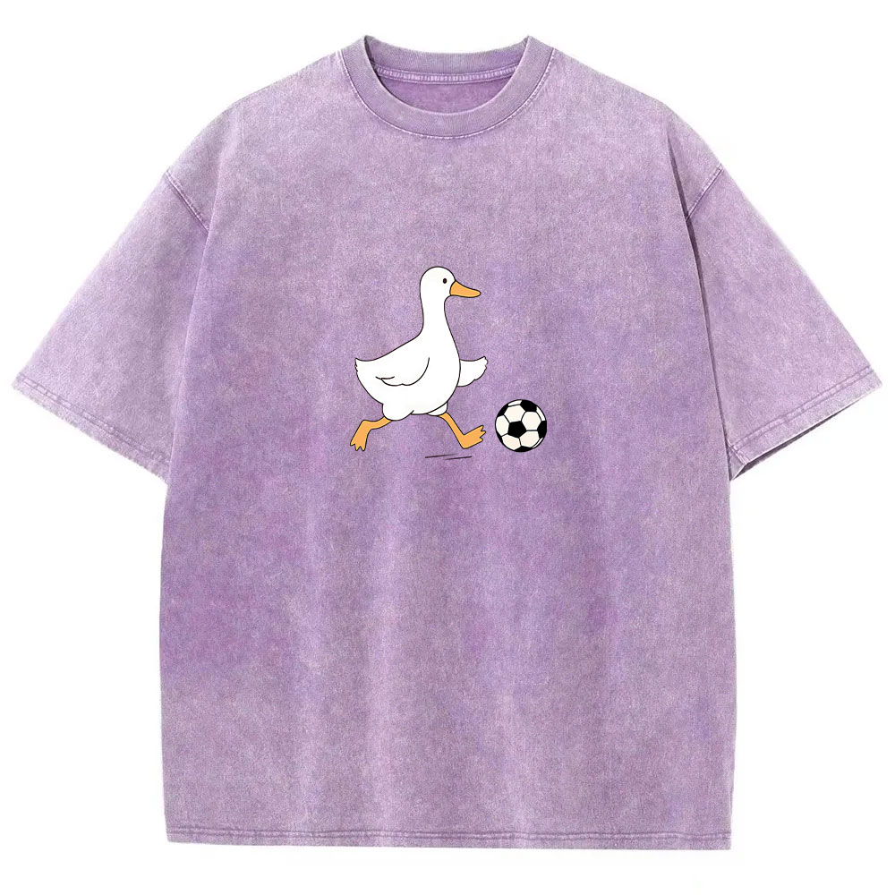 Soccer Player Soccer Goose Washed T-shirt